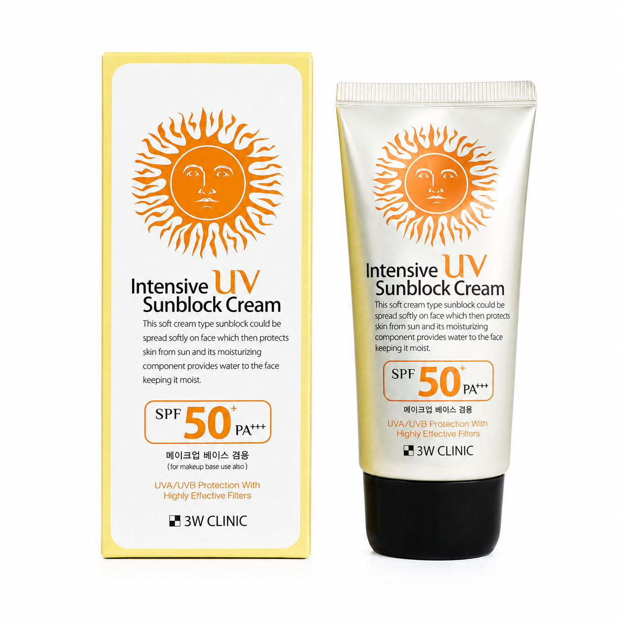 3W Clinic - Oily Skin Intensive UV Sunblock Cream SPF50+ PA+++