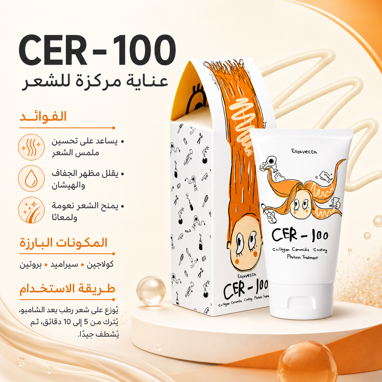 Elizavecca CER-100 Collagen Ceramide Coating Protein Treatment
