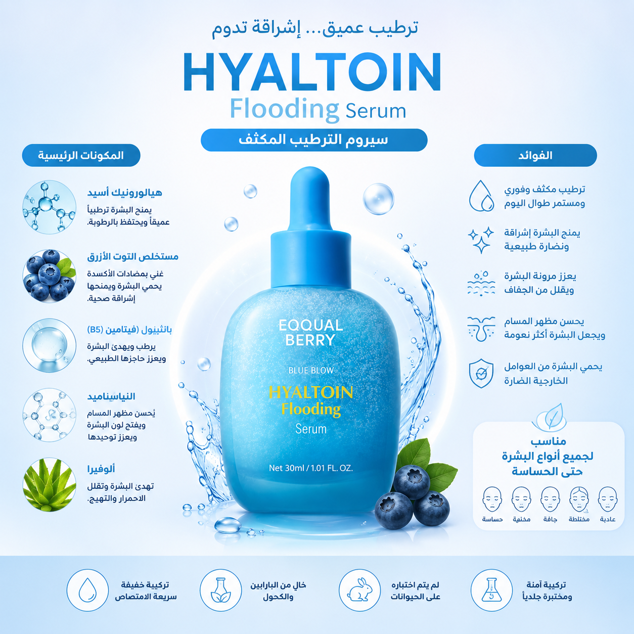 Eqqualberry | Blue Blow Hyaluron Flooding Serum