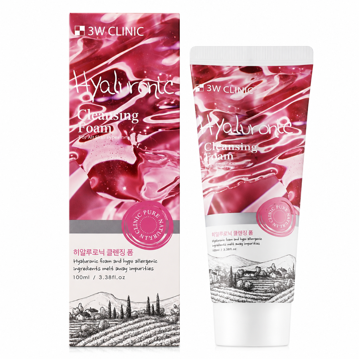 3W Clinic - Hyaluronic Cleansing Foam