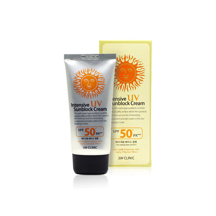 3W Clinic Intensive UV Sunblock Cream SPF50+ PA+++