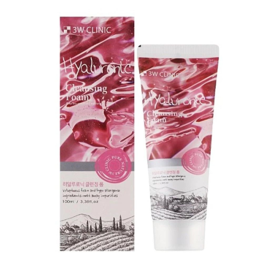 3W Clinic hyaluronic cleansing foam