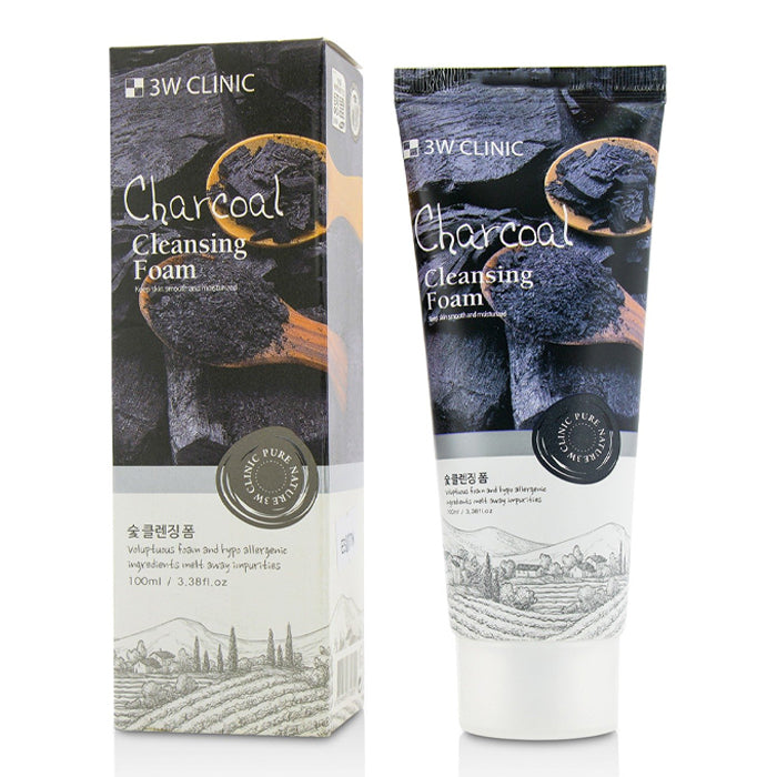 3W Clinic Charcoal Foam Cleansing