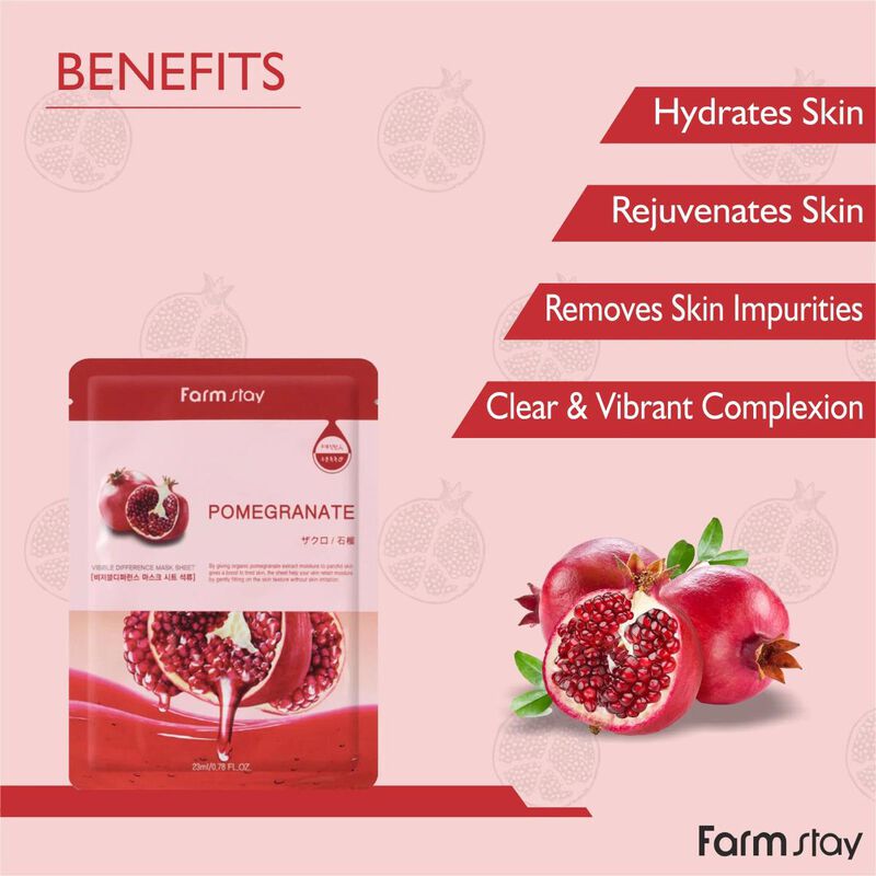 Visible Difference Mask Sheet Snail - Pomegranate
