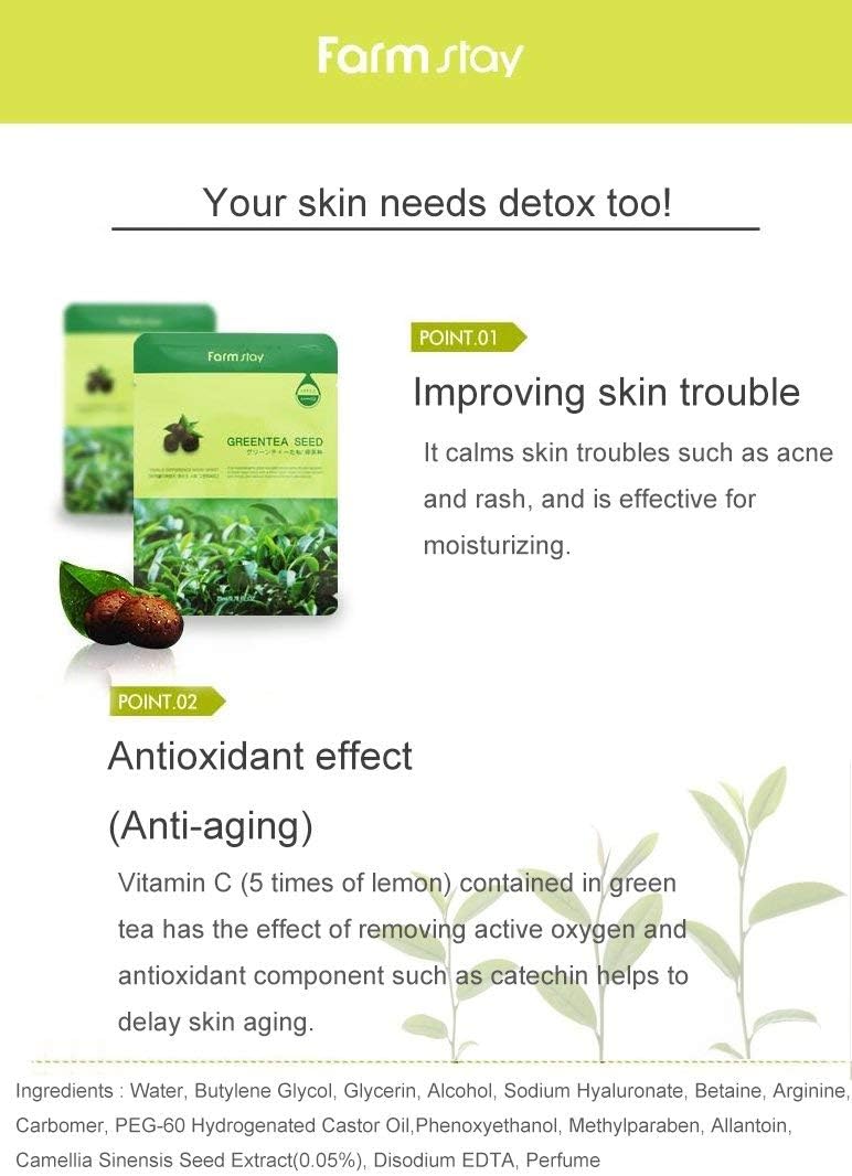 Visible Difference Mask Sheet - Greentea seed
