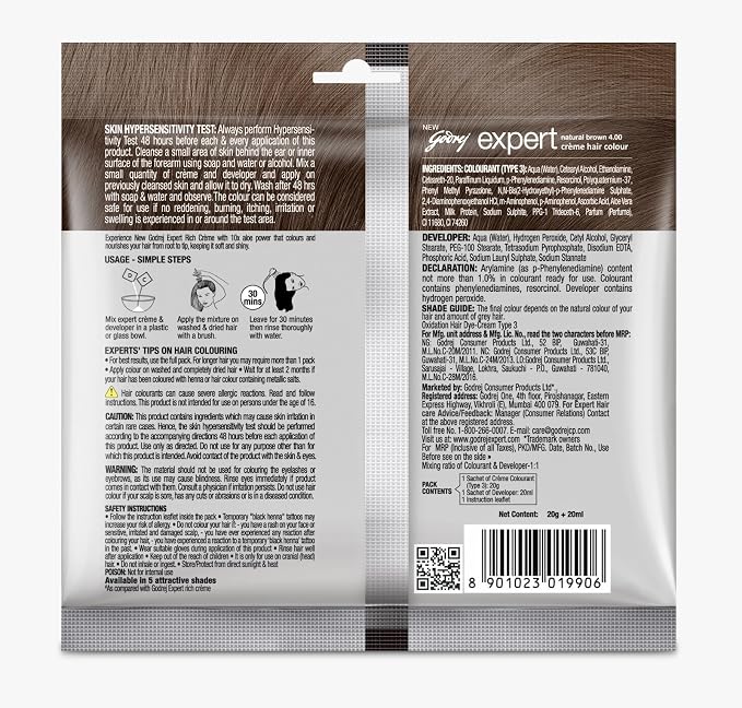 Godrej | Expert rich creme Hair Colour - Natural Brown