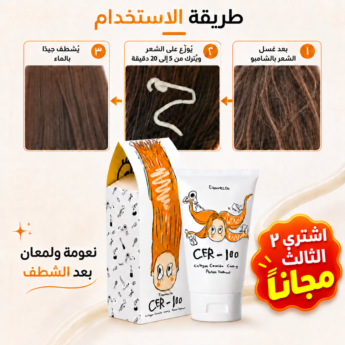 Offer /  Elizavecca CER-100 Collagen Ceramide Coating Protein Treatment