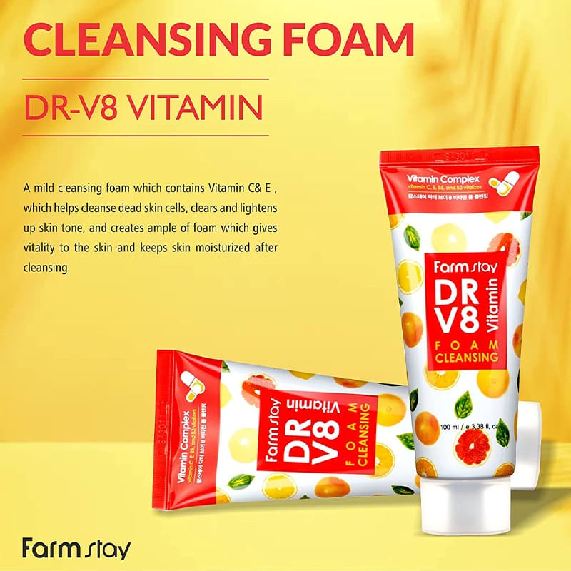 Dr-V8 Vitamin Foam Cleansing