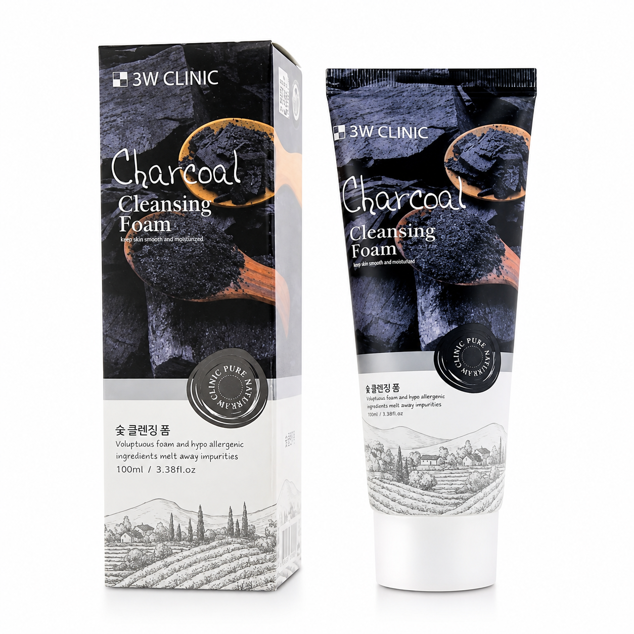 3W Clinic | Charcoal Foam Cleansing