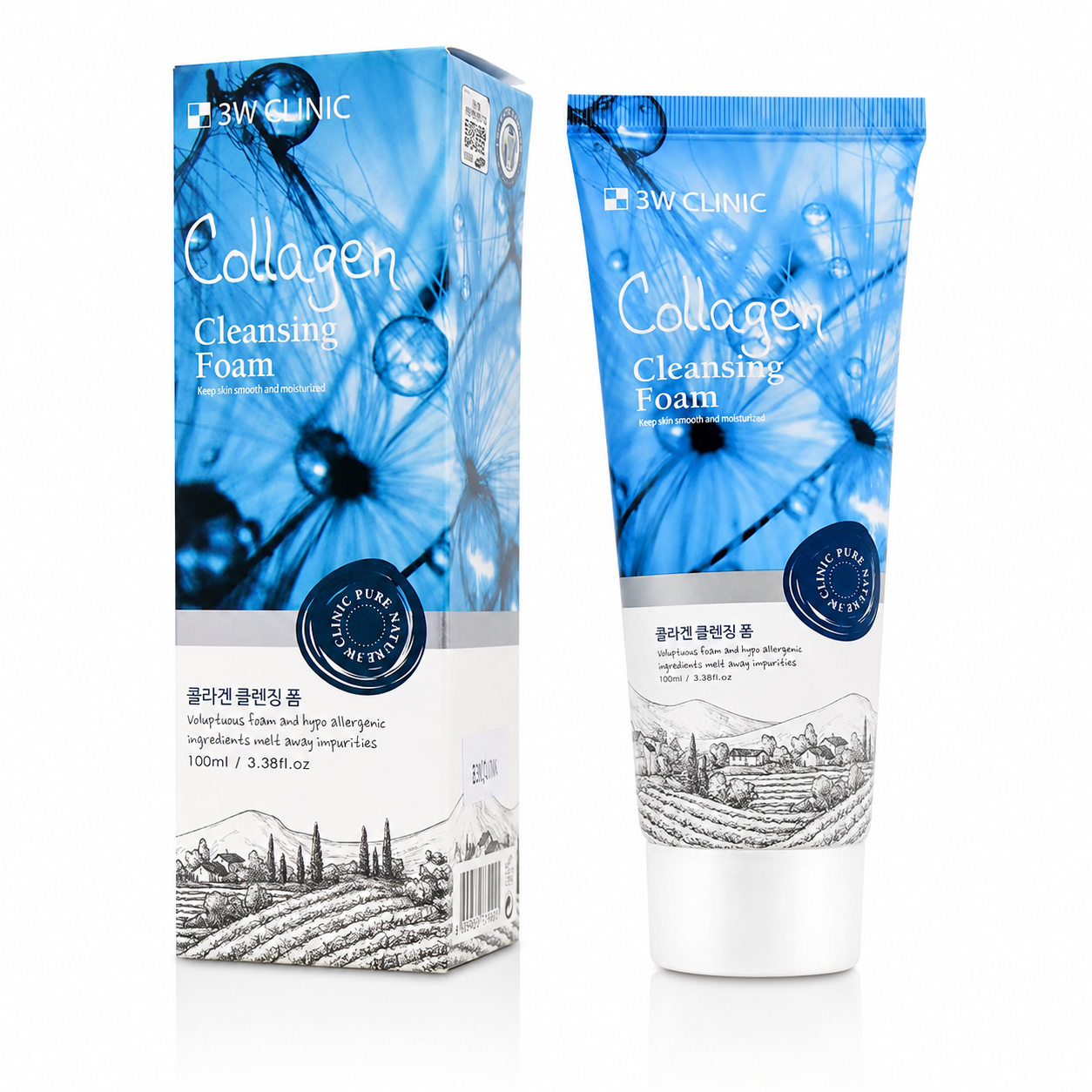 3W Clinic | Collagen Cleansing Foam